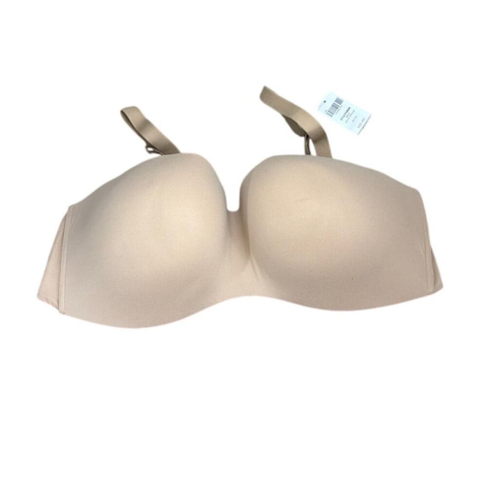 Soma Enbliss Wireless Strapless Bra 40C Soft Tan Beige Stay Put NWT 570286496